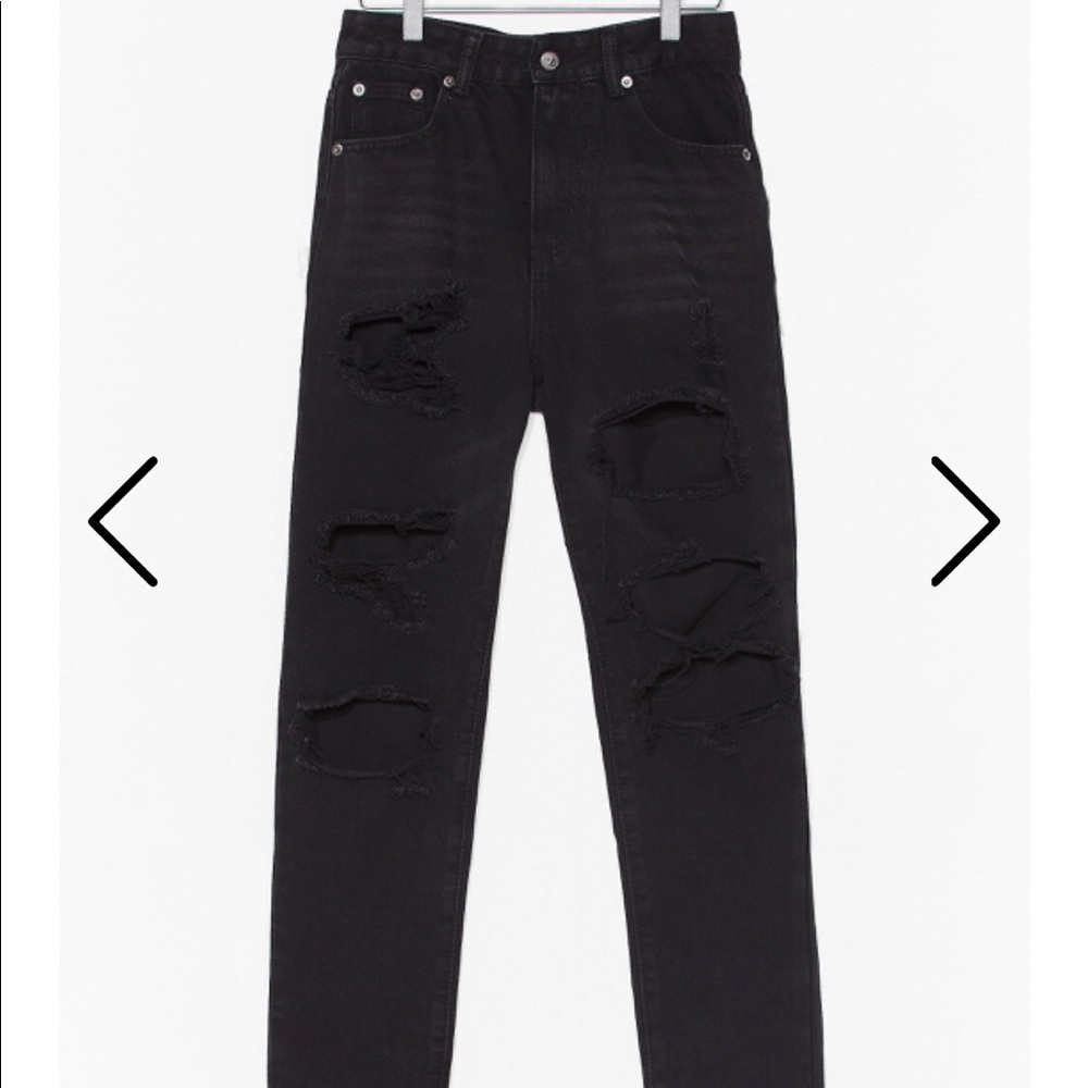 Nasty gal ripped black jeans